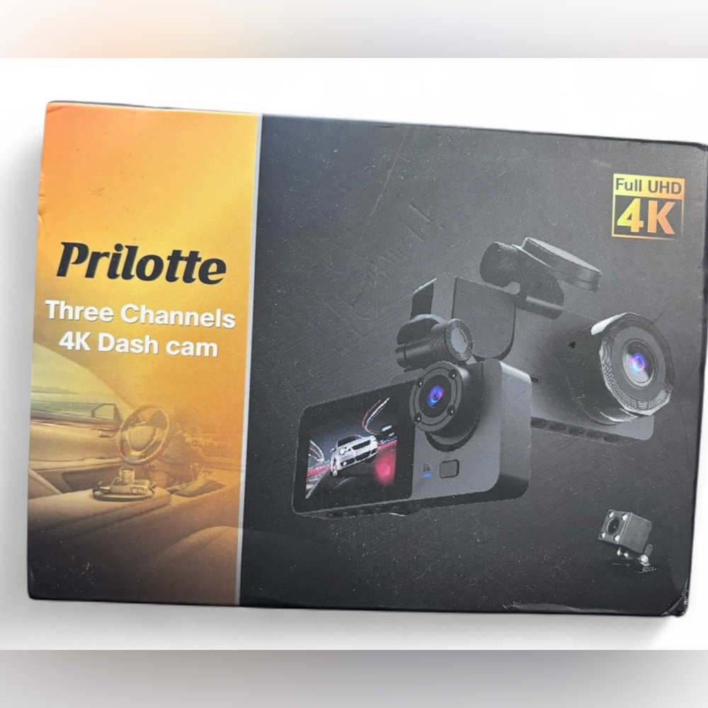 PRILOTTE 4K DASH CAM (front & back camera)